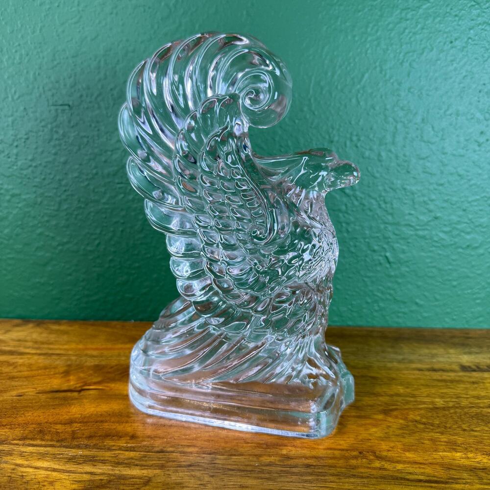 New Martinsville Clear Eagle Bookend